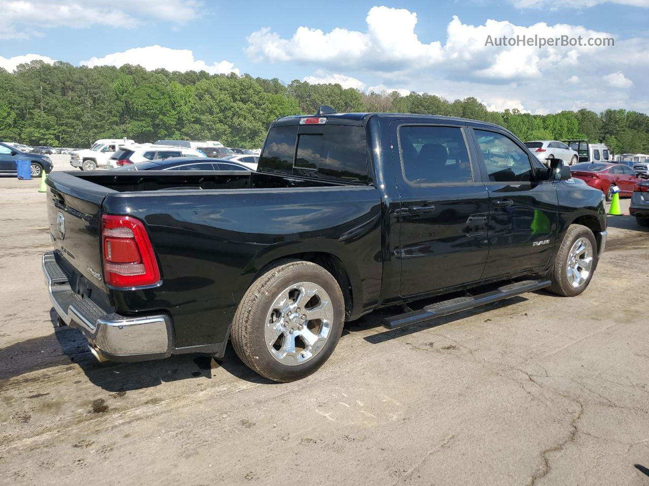 2022 Ram 1500 Big Horn/lone Star Черный vin: 1C6SRFFT2NN375747