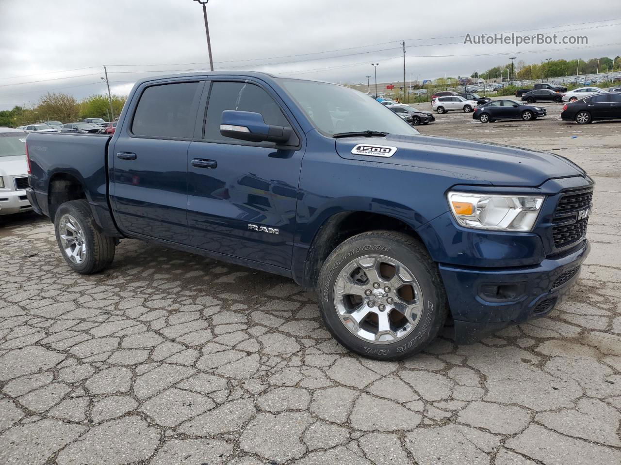 2022 Ram 1500 Big Horn/lone Star Blue vin: 1C6SRFFT2NN381757