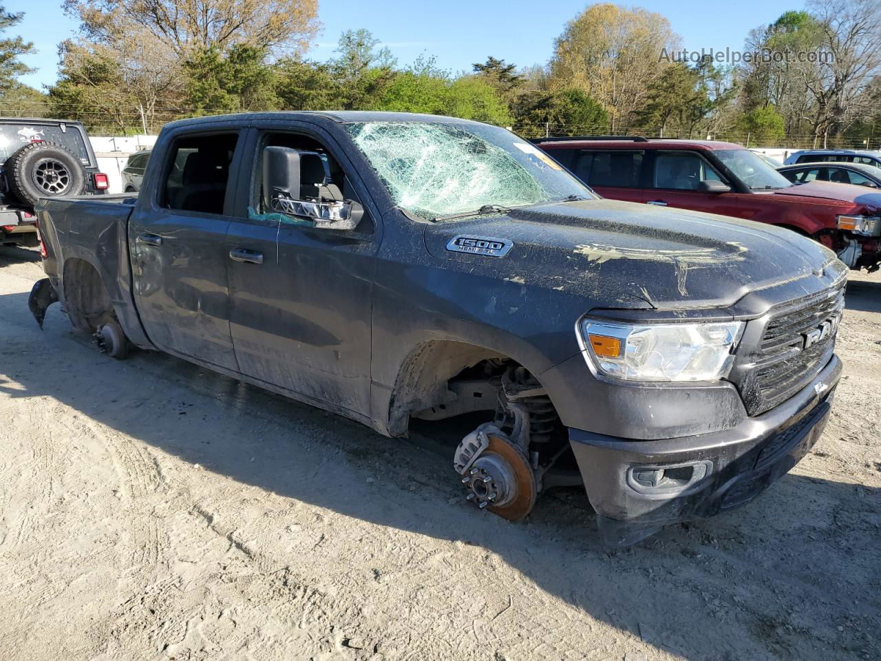 2019 Ram 1500 Big Horn/lone Star Gray vin: 1C6SRFFT3KN598830