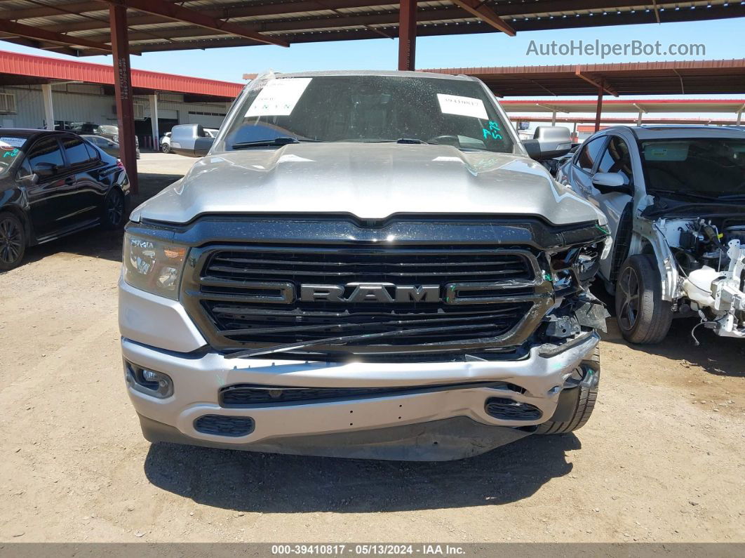 2020 Ram 1500 Big Horn  4x4 5'7 Box Silver vin: 1C6SRFFT3LN162190