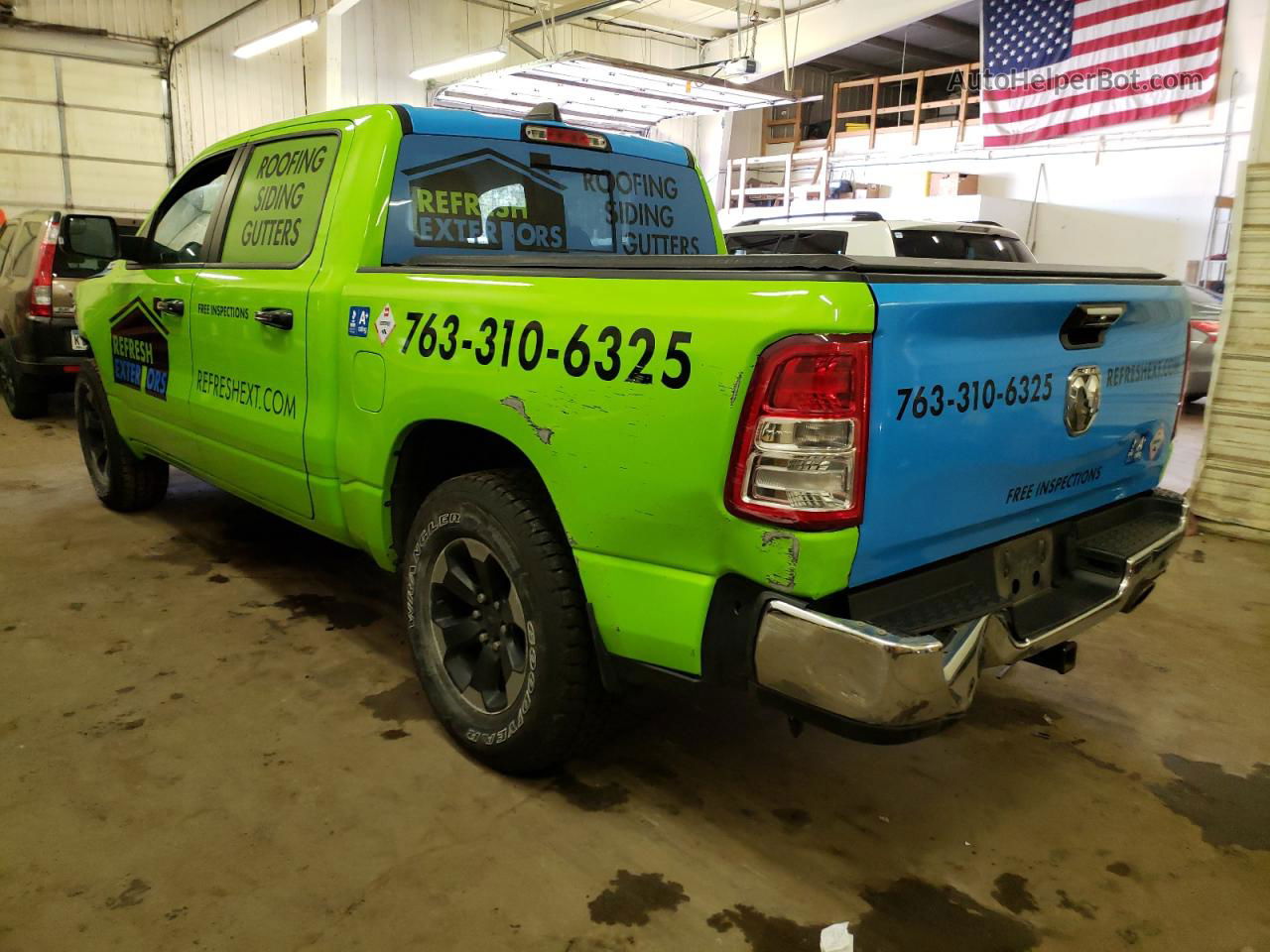 2019 Ram 1500 Big Horn/lone Star Green vin: 1C6SRFFT4KN657822