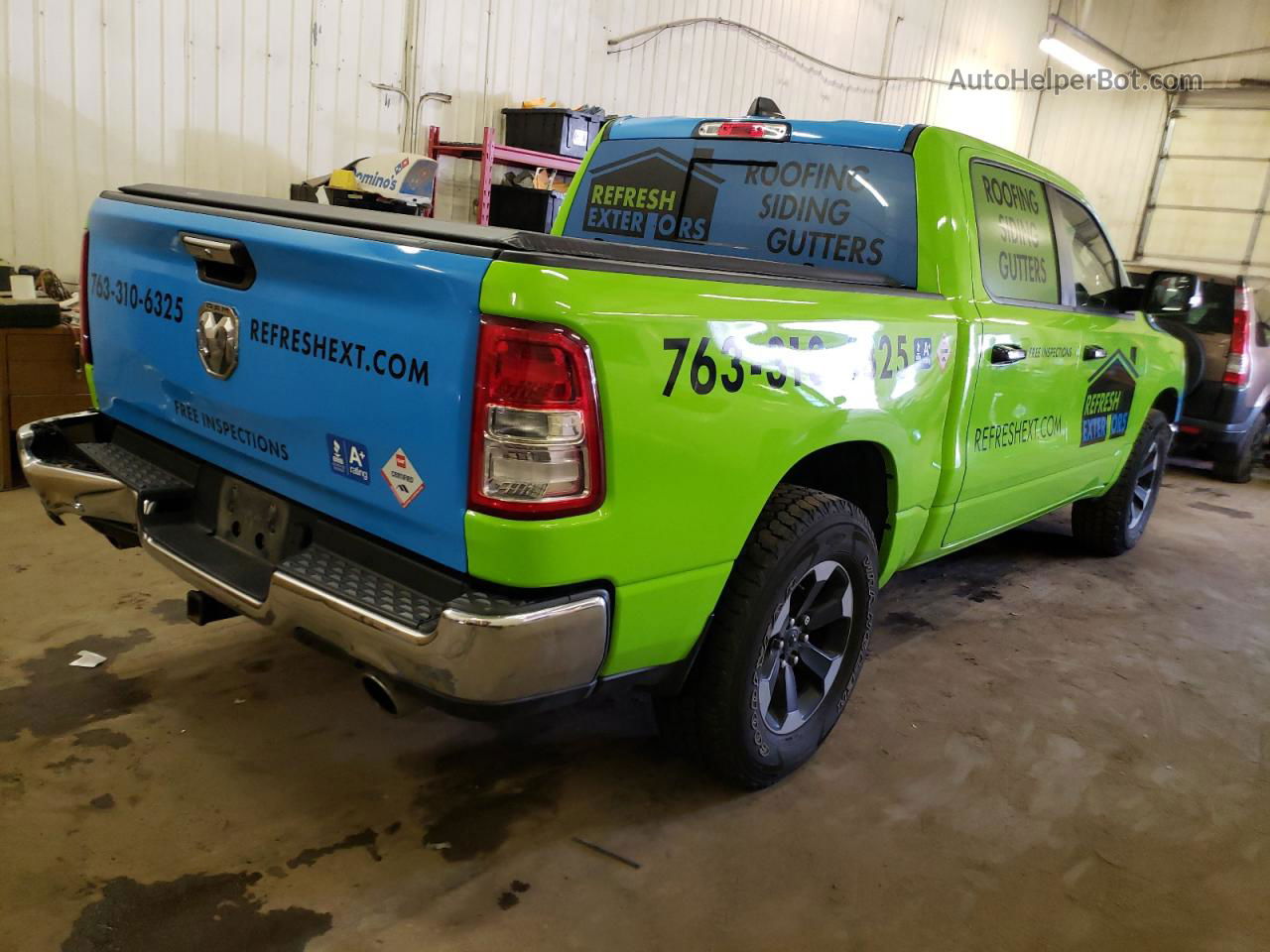 2019 Ram 1500 Big Horn/lone Star Green vin: 1C6SRFFT4KN657822