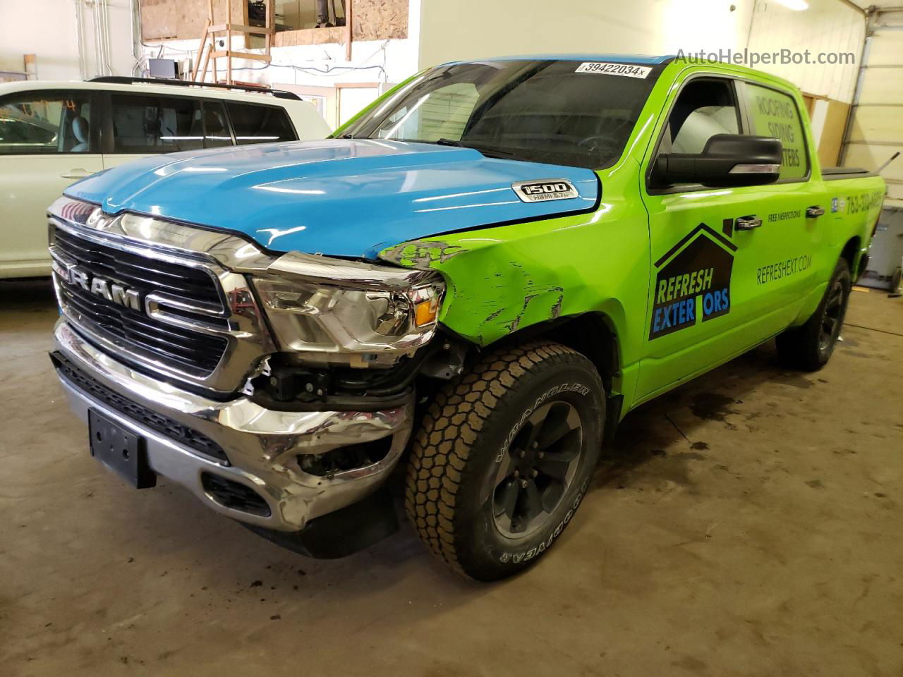 2019 Ram 1500 Big Horn/lone Star Green vin: 1C6SRFFT4KN657822