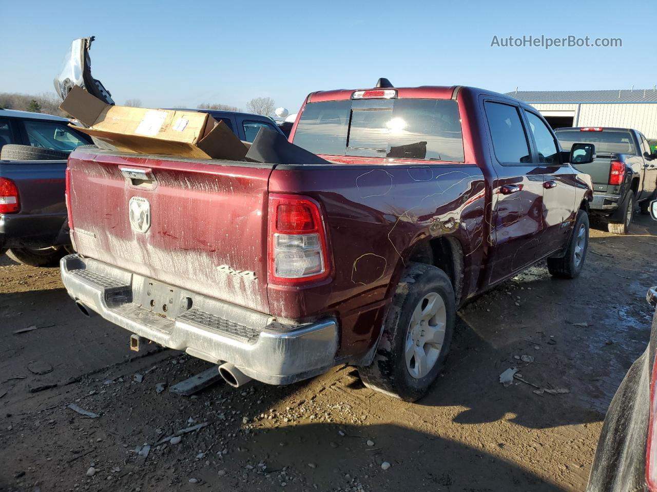 2019 Ram 1500 Big Horn/lone Star Red vin: 1C6SRFFT4KN723074