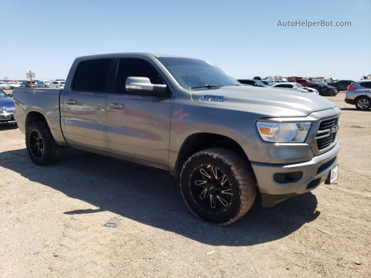 2019 Ram 1500 Big Horn/lone Star Серый vin: 1C6SRFFT4KN788636