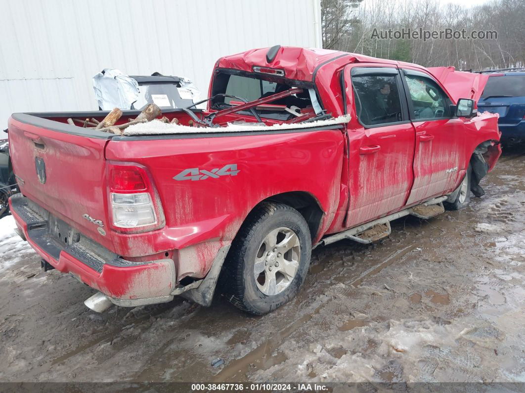 2019 Ram 1500 Big Horn/lone Star  4x4 5'7 Box Red vin: 1C6SRFFT4KN859169