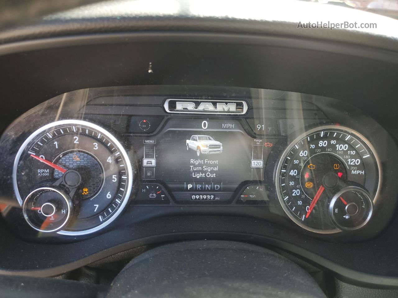 2019 Ram 1500 Big Horn/lone Star Черный vin: 1C6SRFFT5KN603591