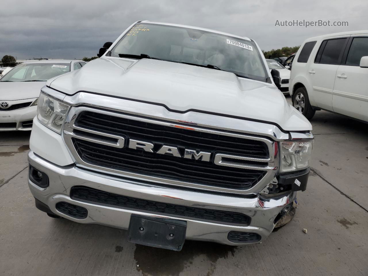 2019 Ram 1500 Big Horn/lone Star White vin: 1C6SRFFT5KN695088