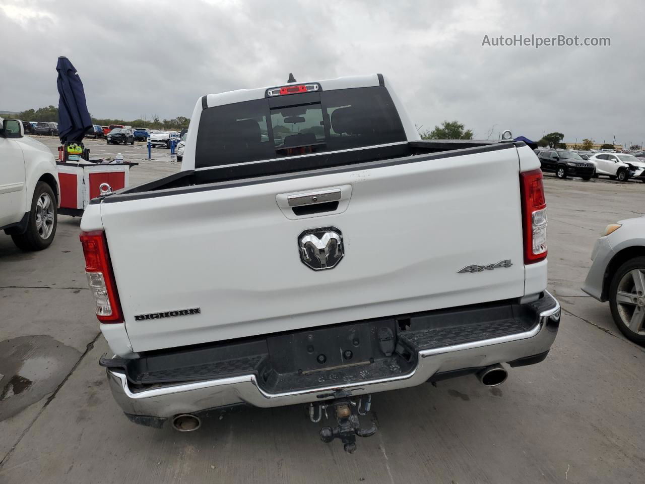 2019 Ram 1500 Big Horn/lone Star White vin: 1C6SRFFT5KN695088