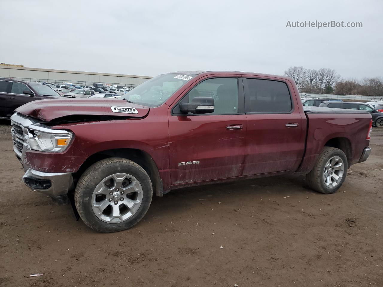 2019 Ram 1500 Big Horn/lone Star Burgundy vin: 1C6SRFFT5KN895100