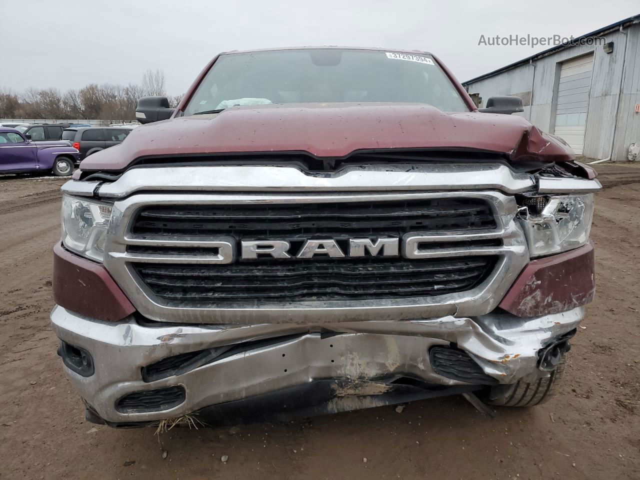 2019 Ram 1500 Big Horn/lone Star Бордовый vin: 1C6SRFFT5KN895100