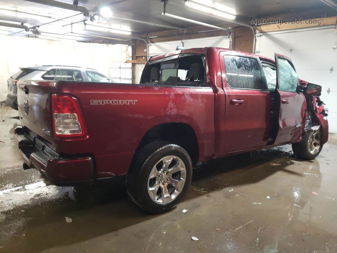 2022 Ram 1500 Big Horn/lone Star Maroon vin: 1C6SRFFT5NN137245