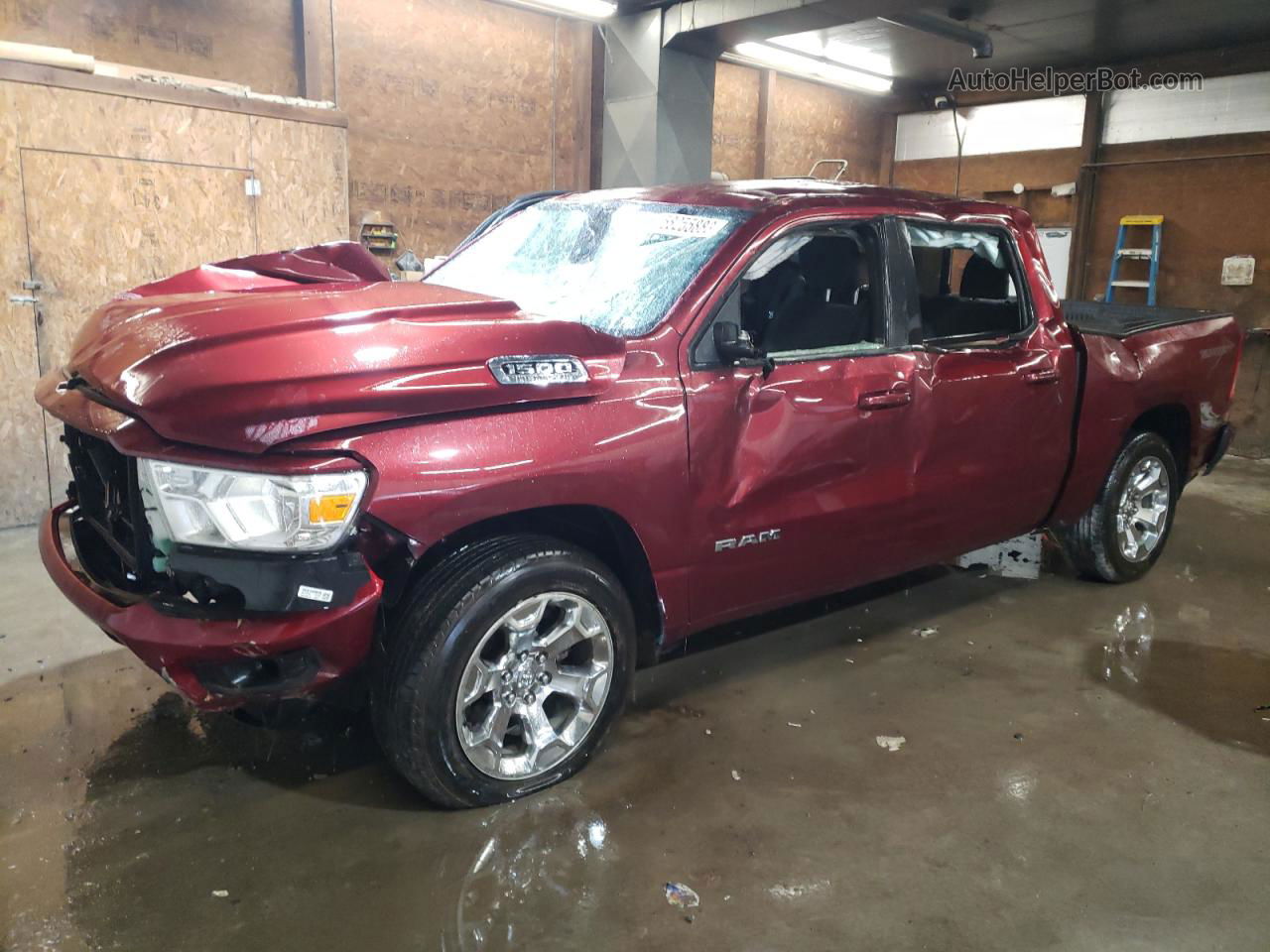 2022 Ram 1500 Big Horn/lone Star Maroon vin: 1C6SRFFT5NN137245