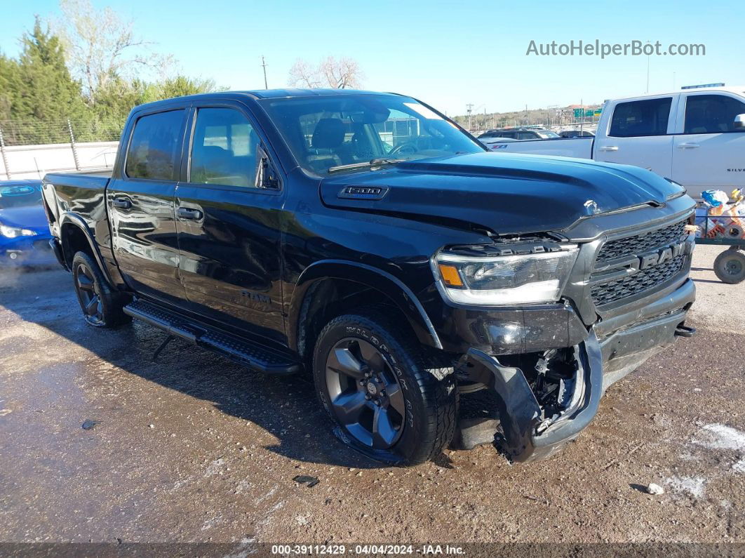 2022 Ram 1500 Big Horn  4x4 5'7 Box Black vin: 1C6SRFFT5NN244750