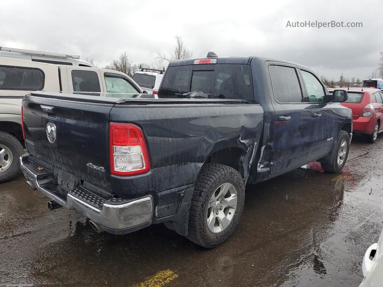 2019 Ram 1500 Big Horn/lone Star Черный vin: 1C6SRFFT6KN555955