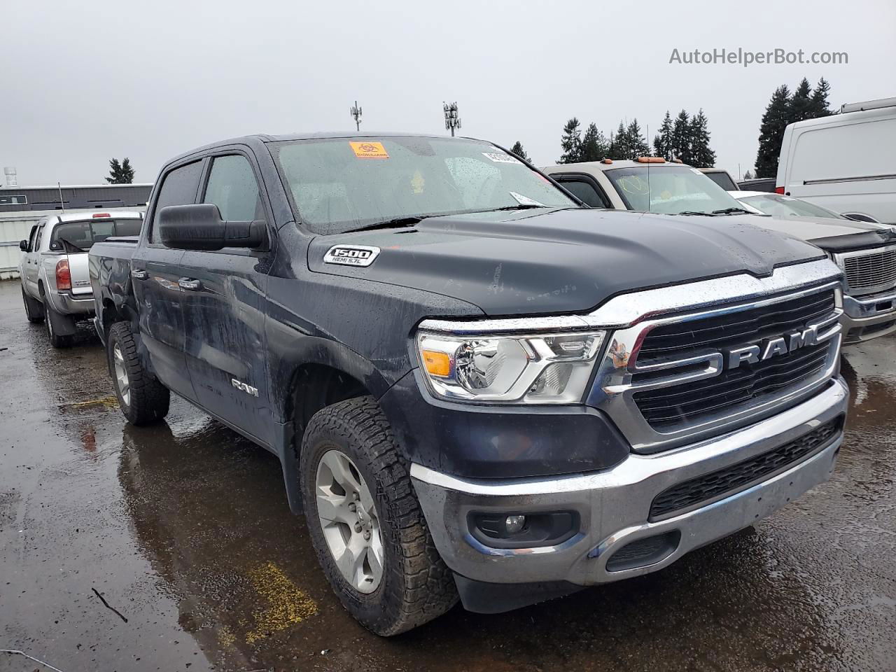 2019 Ram 1500 Big Horn/lone Star Черный vin: 1C6SRFFT6KN555955