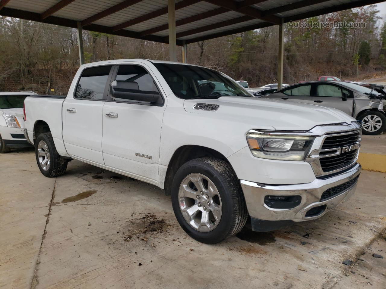 2019 Ram 1500 Big Horn/lone Star Белый vin: 1C6SRFFT7KN538095