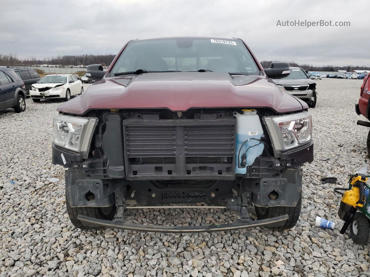 2019 Ram 1500 Big Horn/lone Star Burgundy vin: 1C6SRFFT7KN554250