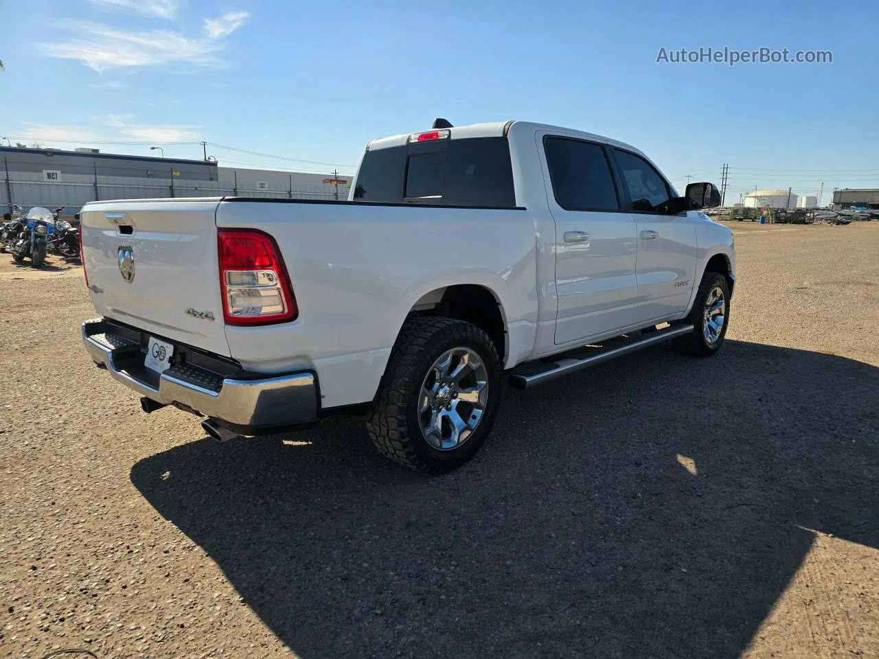 2019 Ram 1500 Big Horn/lone Star White vin: 1C6SRFFT7KN569945