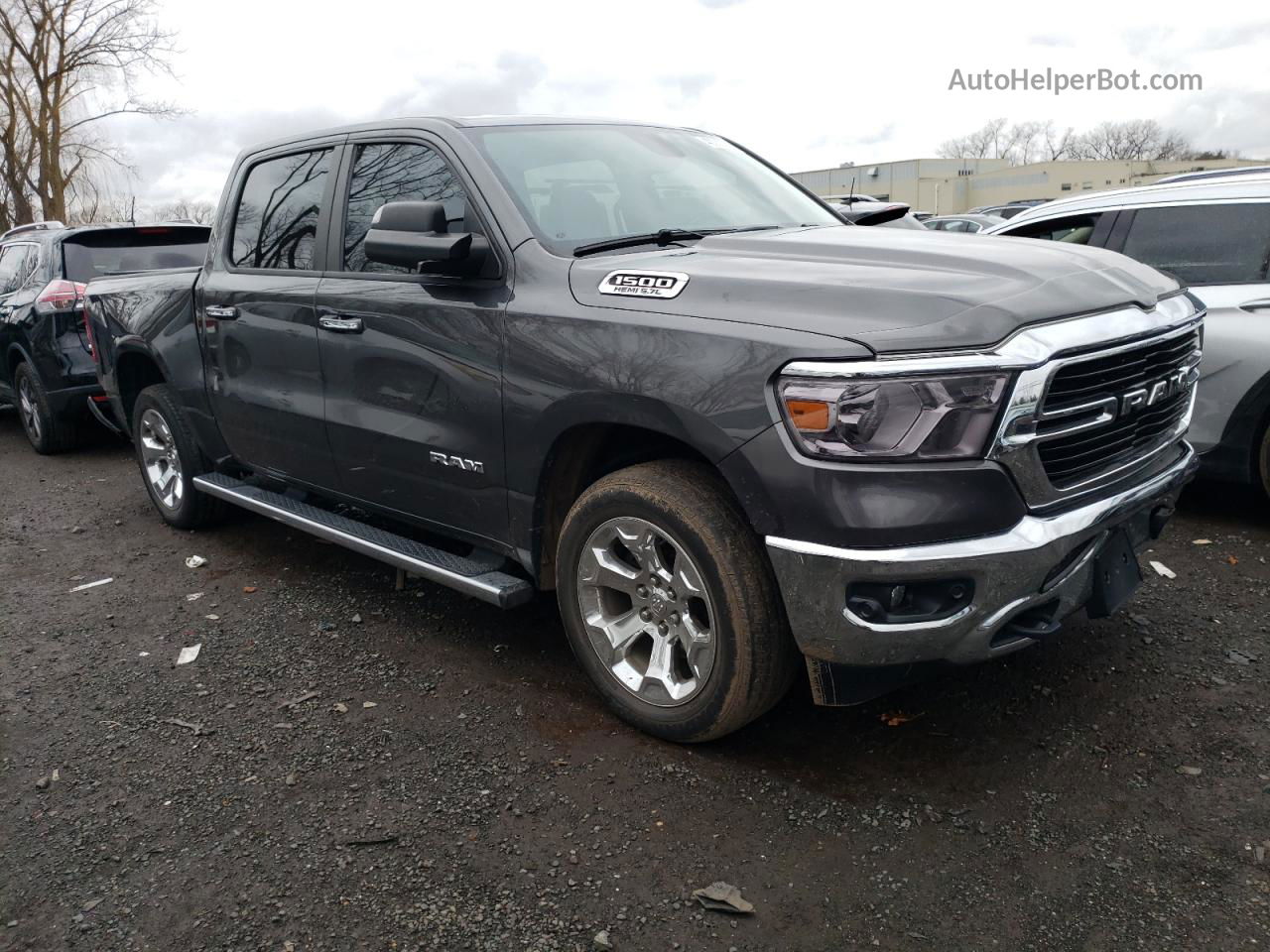 2019 Ram 1500 Big Horn/lone Star Серый vin: 1C6SRFFT7KN585854