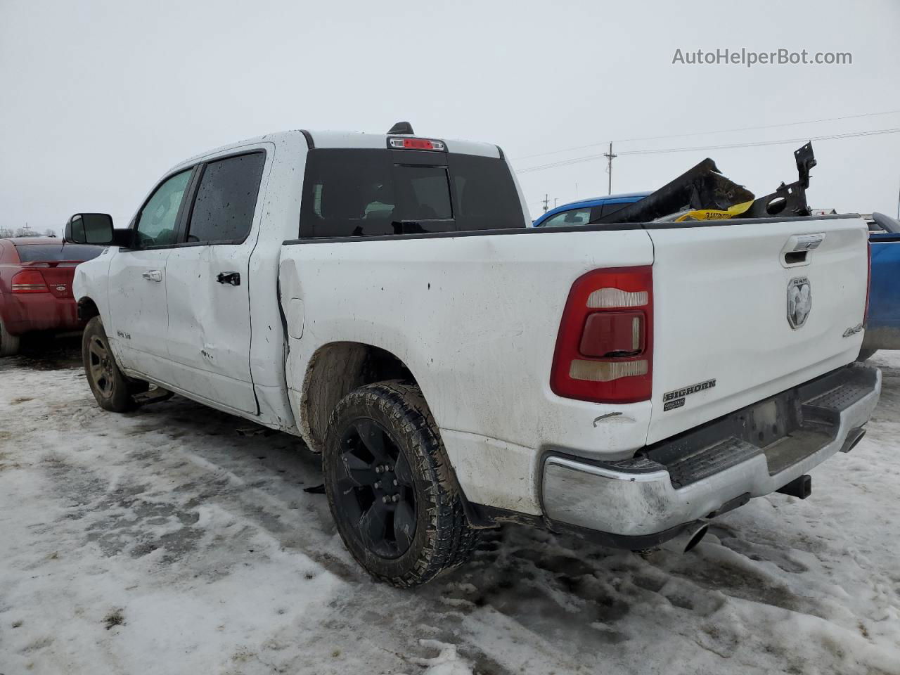 2019 Ram 1500 Big Horn/lone Star White vin: 1C6SRFFT7KN624331