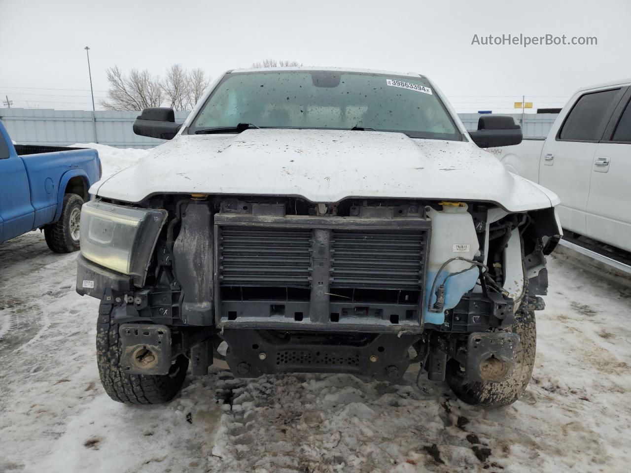 2019 Ram 1500 Big Horn/lone Star Белый vin: 1C6SRFFT7KN624331