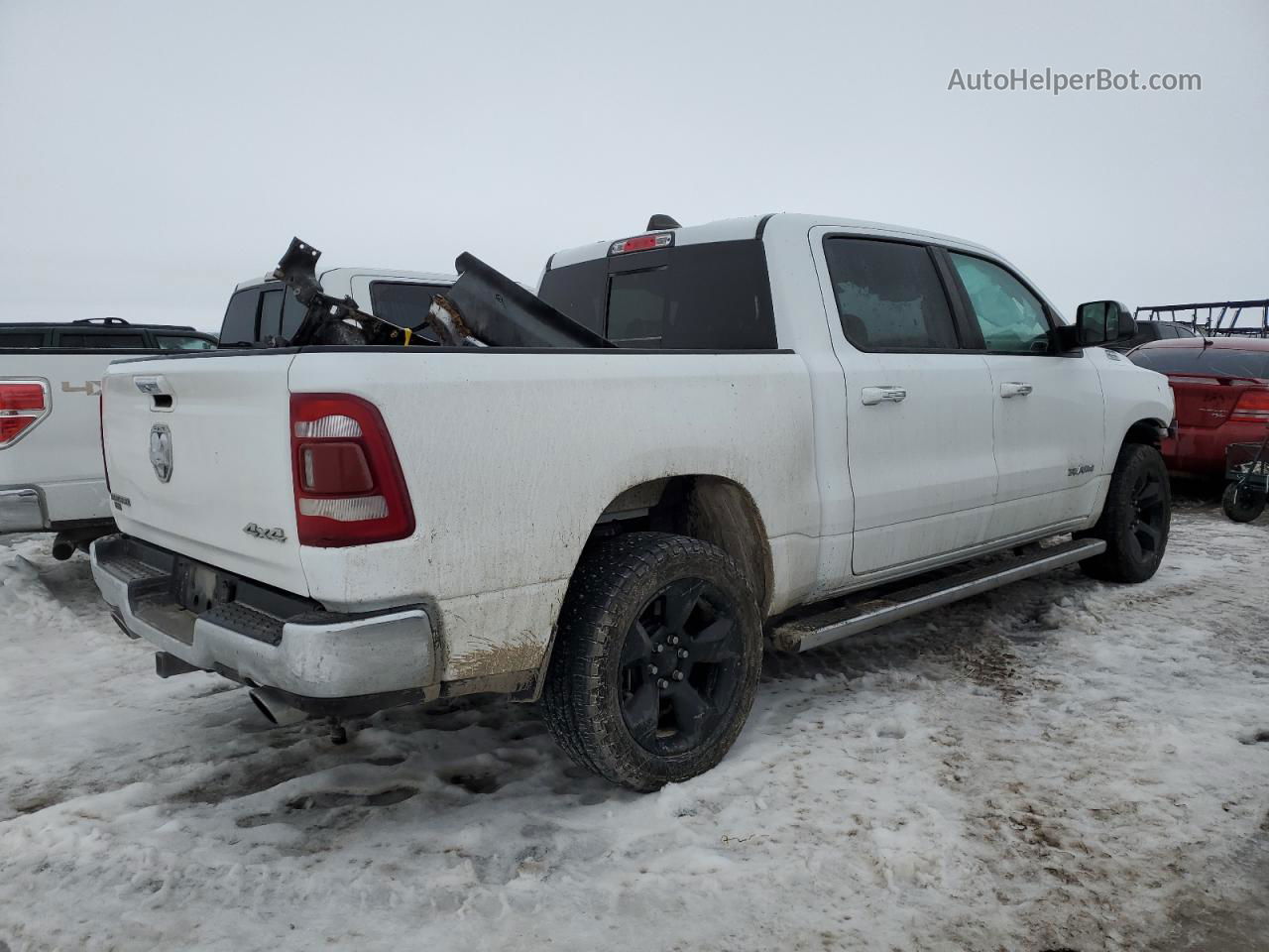 2019 Ram 1500 Big Horn/lone Star White vin: 1C6SRFFT7KN624331