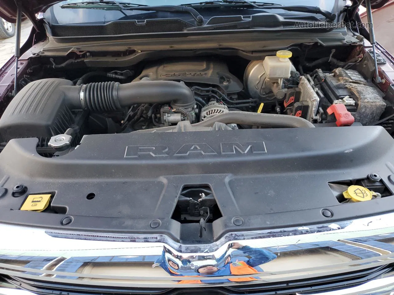 2019 Ram 1500 Big Horn/lone Star Темно-бордовый vin: 1C6SRFFT7KN676221