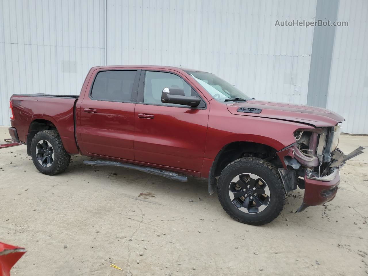 2019 Ram 1500 Big Horn/lone Star Maroon vin: 1C6SRFFT7KN681466