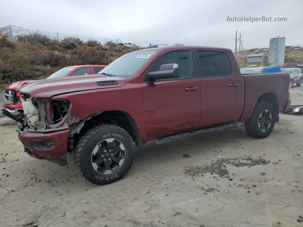 2019 Ram 1500 Big Horn/lone Star Maroon vin: 1C6SRFFT7KN681466