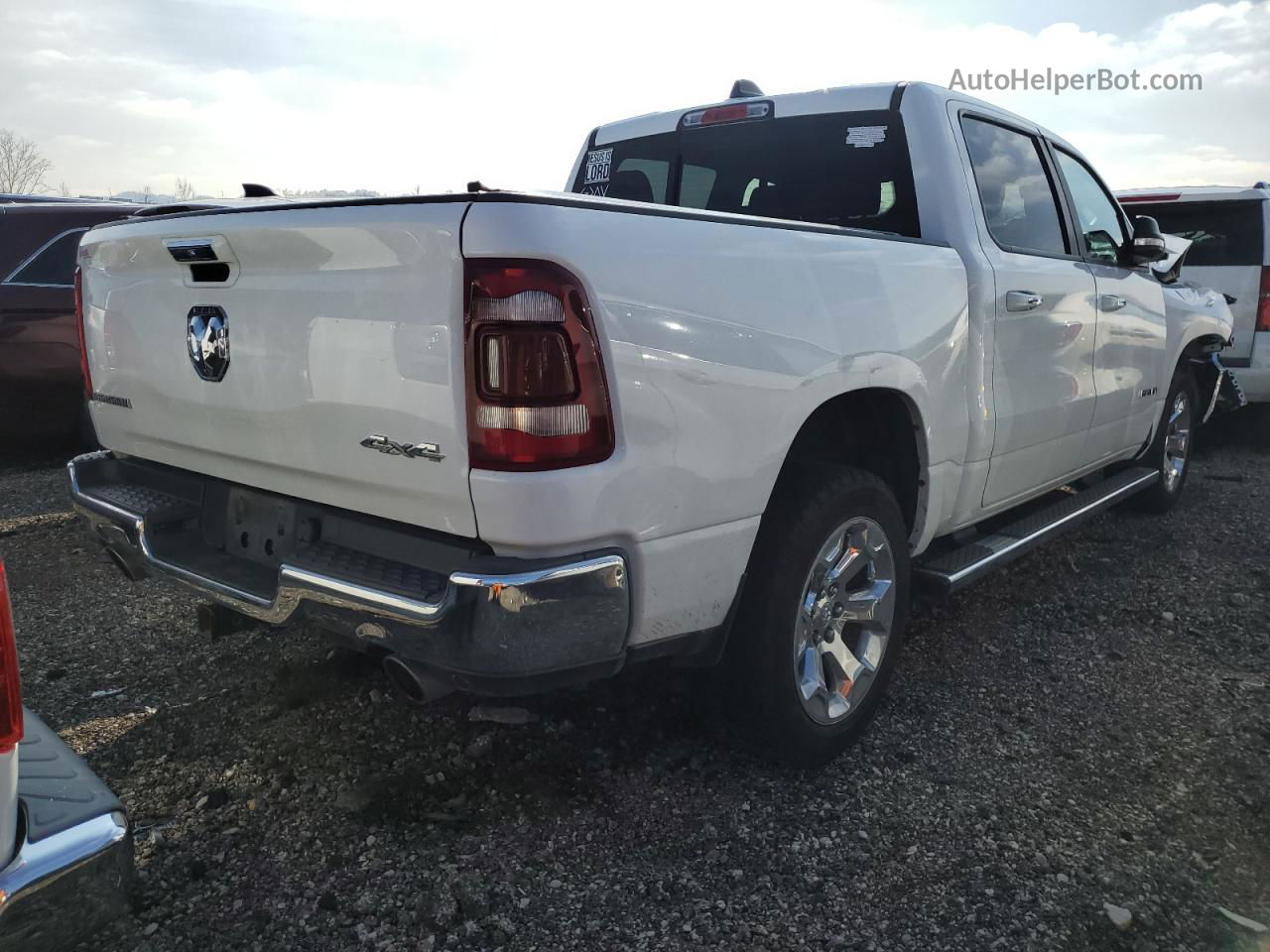 2019 Ram 1500 Big Horn/lone Star Белый vin: 1C6SRFFT8KN691021