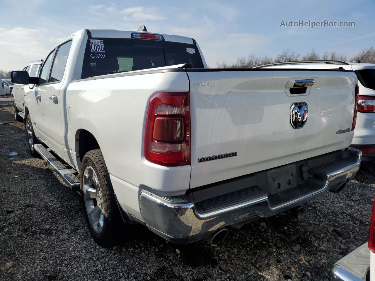 2019 Ram 1500 Big Horn/lone Star Белый vin: 1C6SRFFT8KN691021