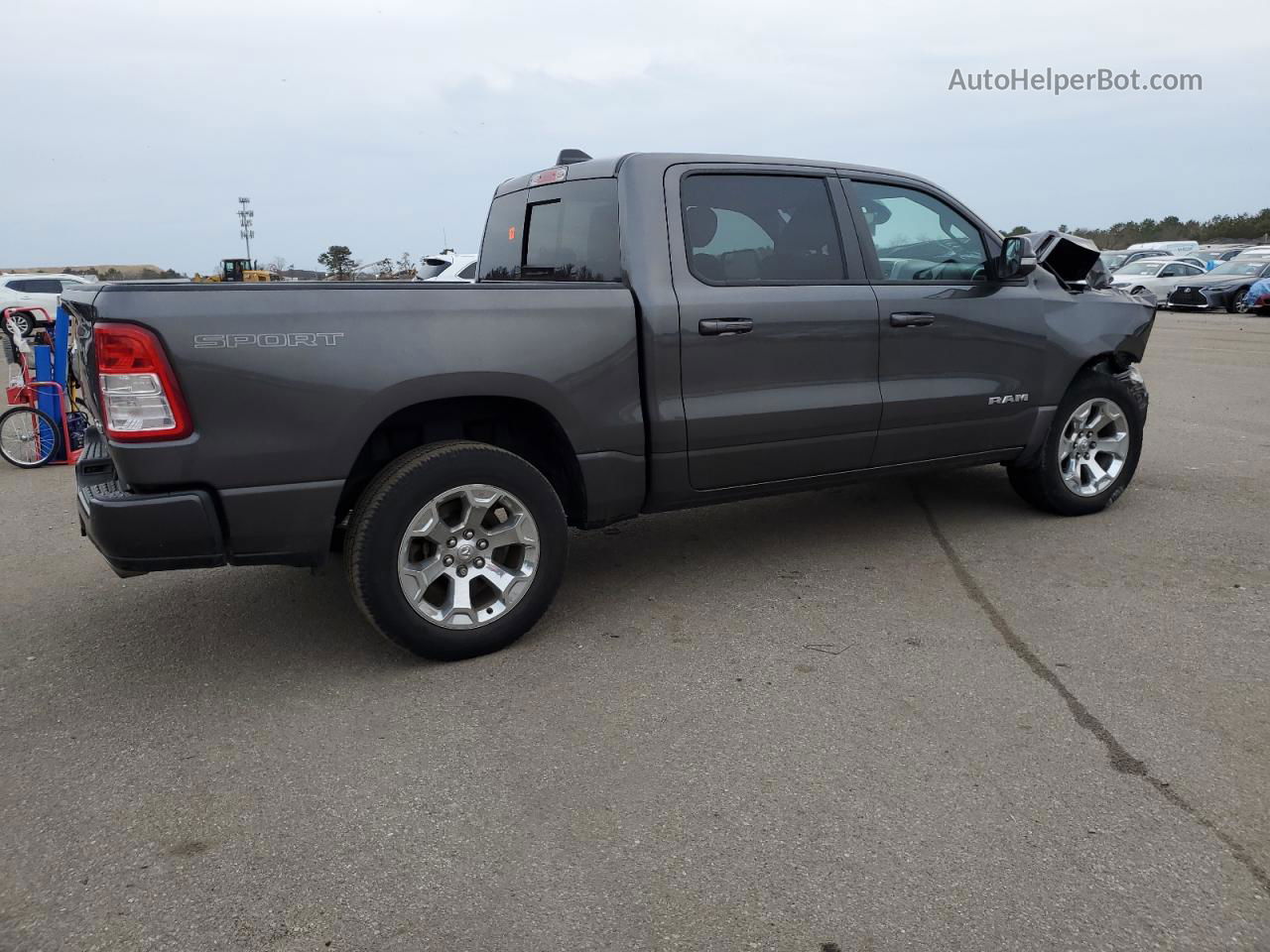 2020 Ram 1500 Big Horn/lone Star Серый vin: 1C6SRFFT9LN195582