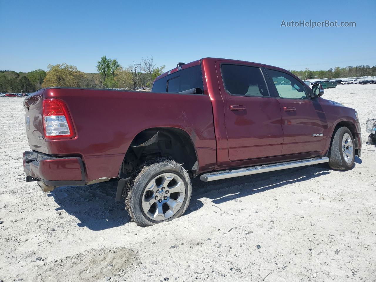 2019 Ram 1500 Big Horn/lone Star Burgundy vin: 1C6SRFFTXKN859273