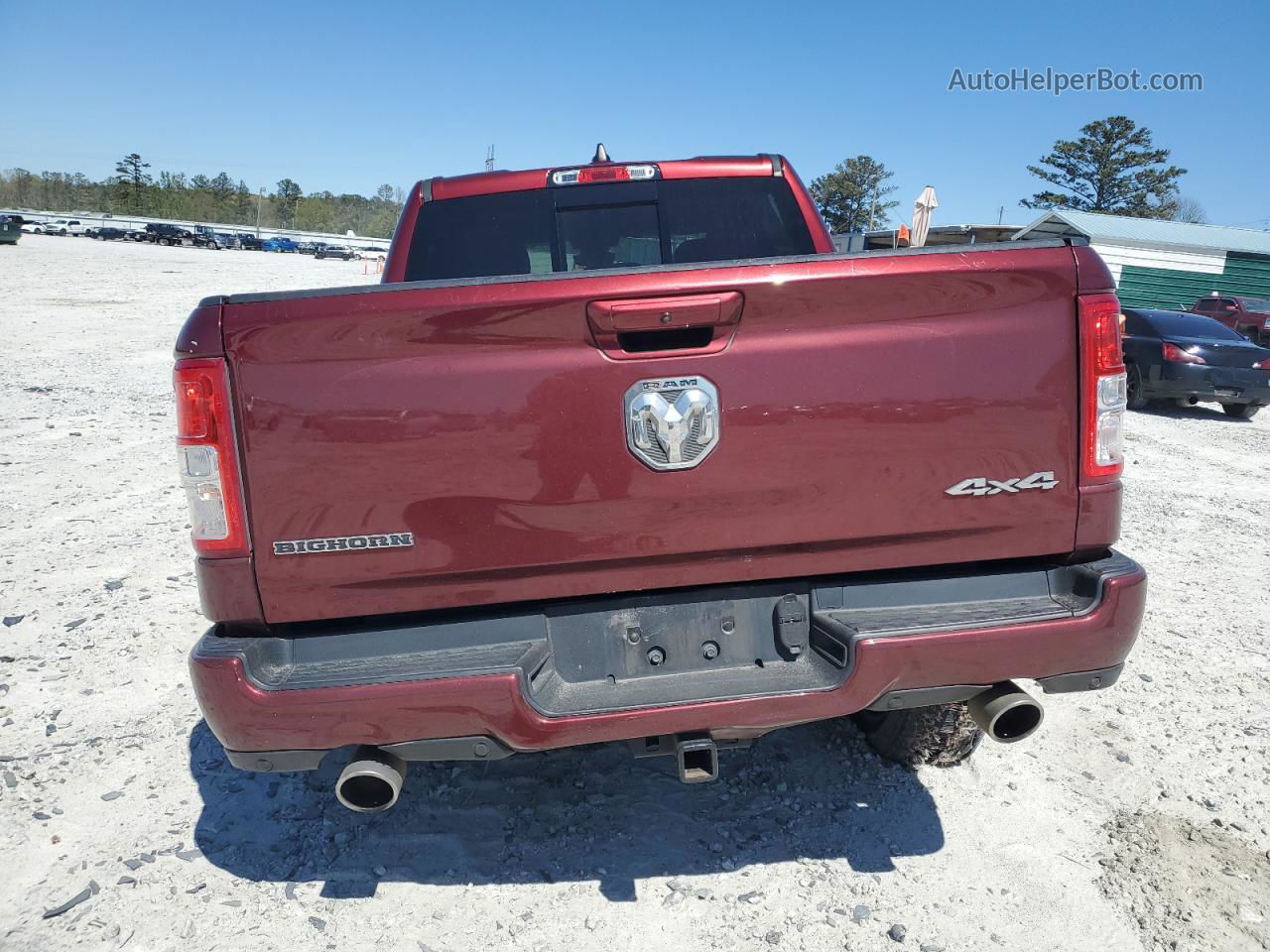 2019 Ram 1500 Big Horn/lone Star Burgundy vin: 1C6SRFFTXKN859273