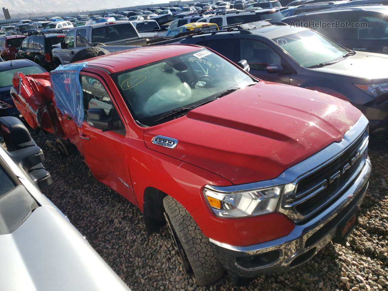 2020 Ram 1500 Big Horn/lone Star Red vin: 1C6SRFFTXLN113407