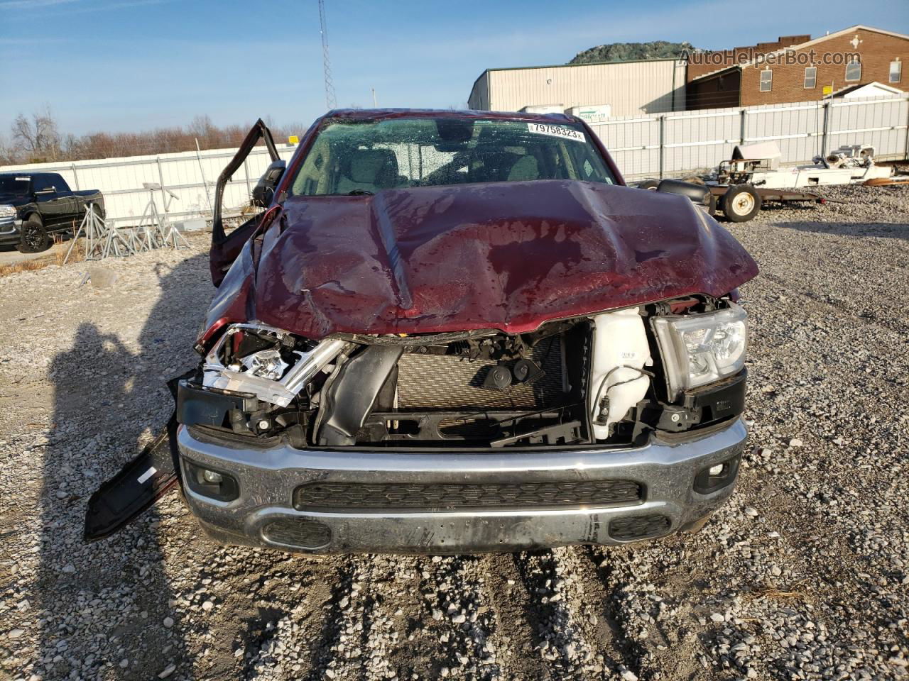 2020 Ram 1500 Big Horn/lone Star Burgundy vin: 1C6SRFFTXLN328057