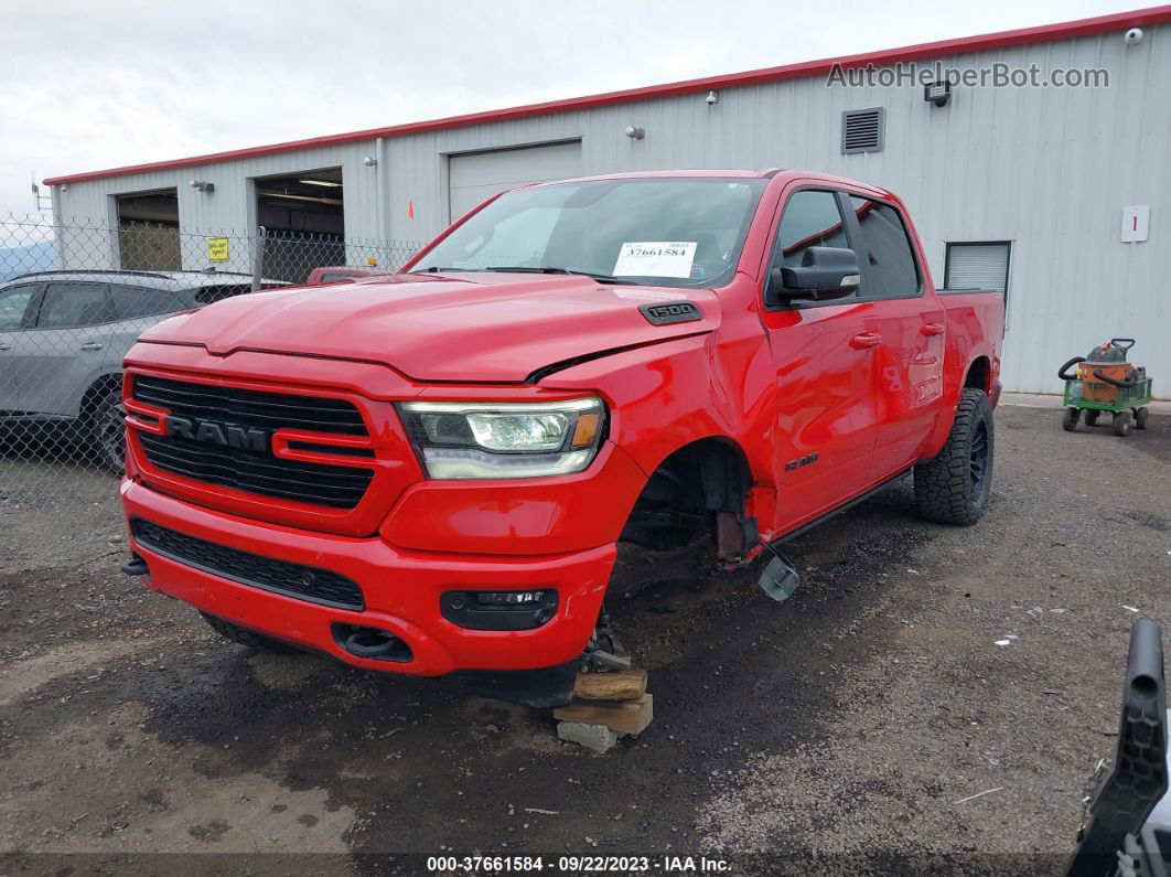 2020 Ram 1500 Big Horn  4x4 5'7 Box Red vin: 1C6SRFFTXLN356294