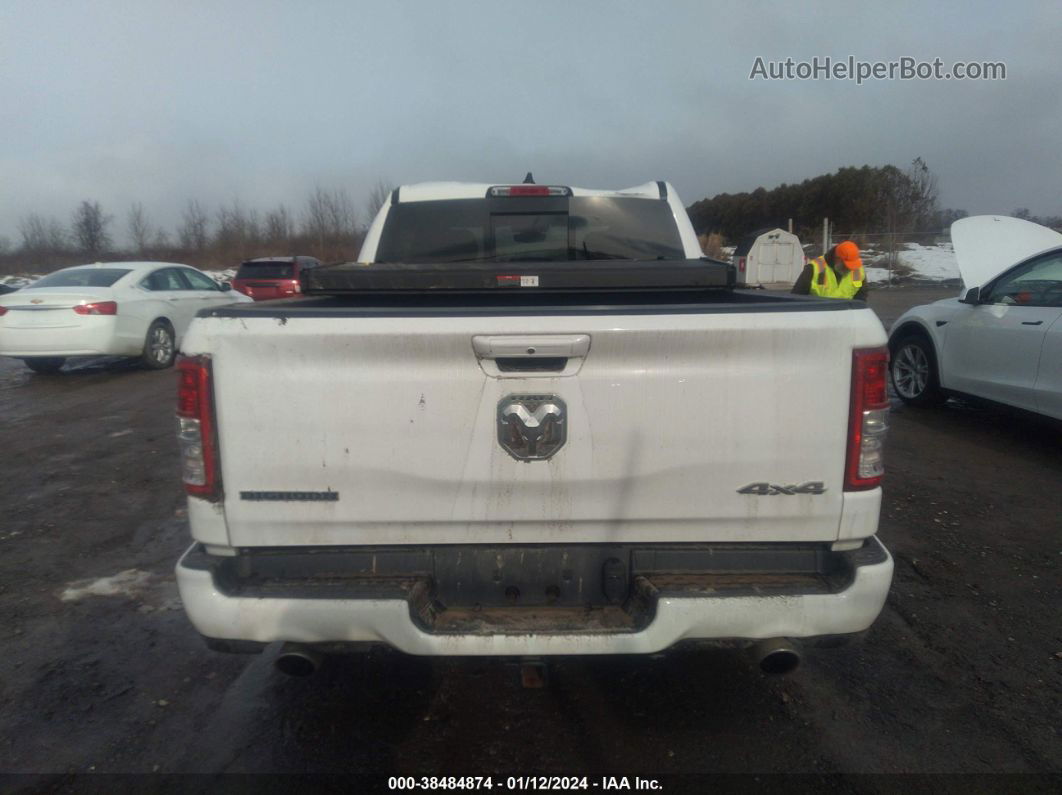 2022 Ram 1500 Big Horn  4x4 5'7 Box White vin: 1C6SRFFTXNN423639