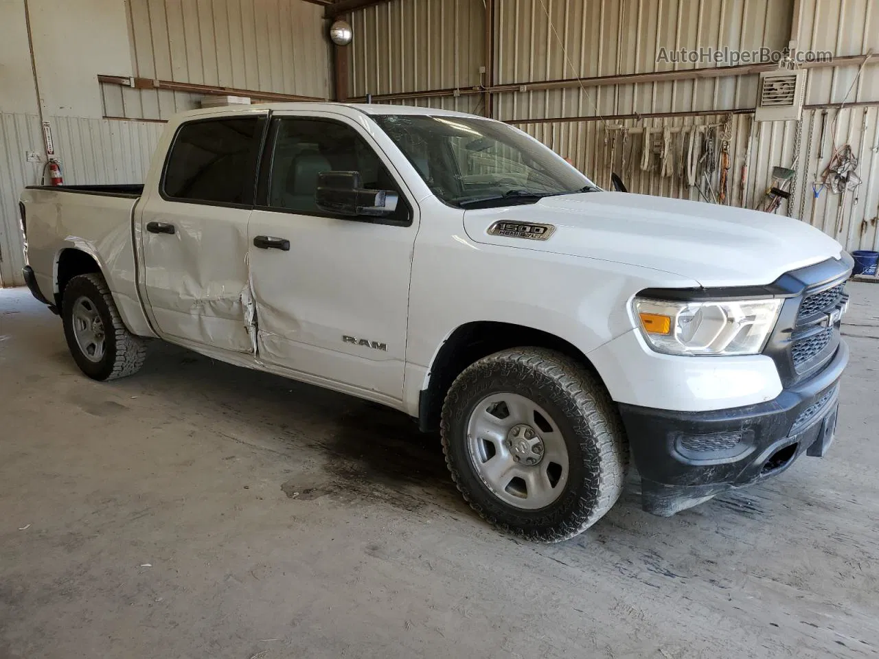 2022 Ram 1500 Tradesman White vin: 1C6SRFGT9NN447414