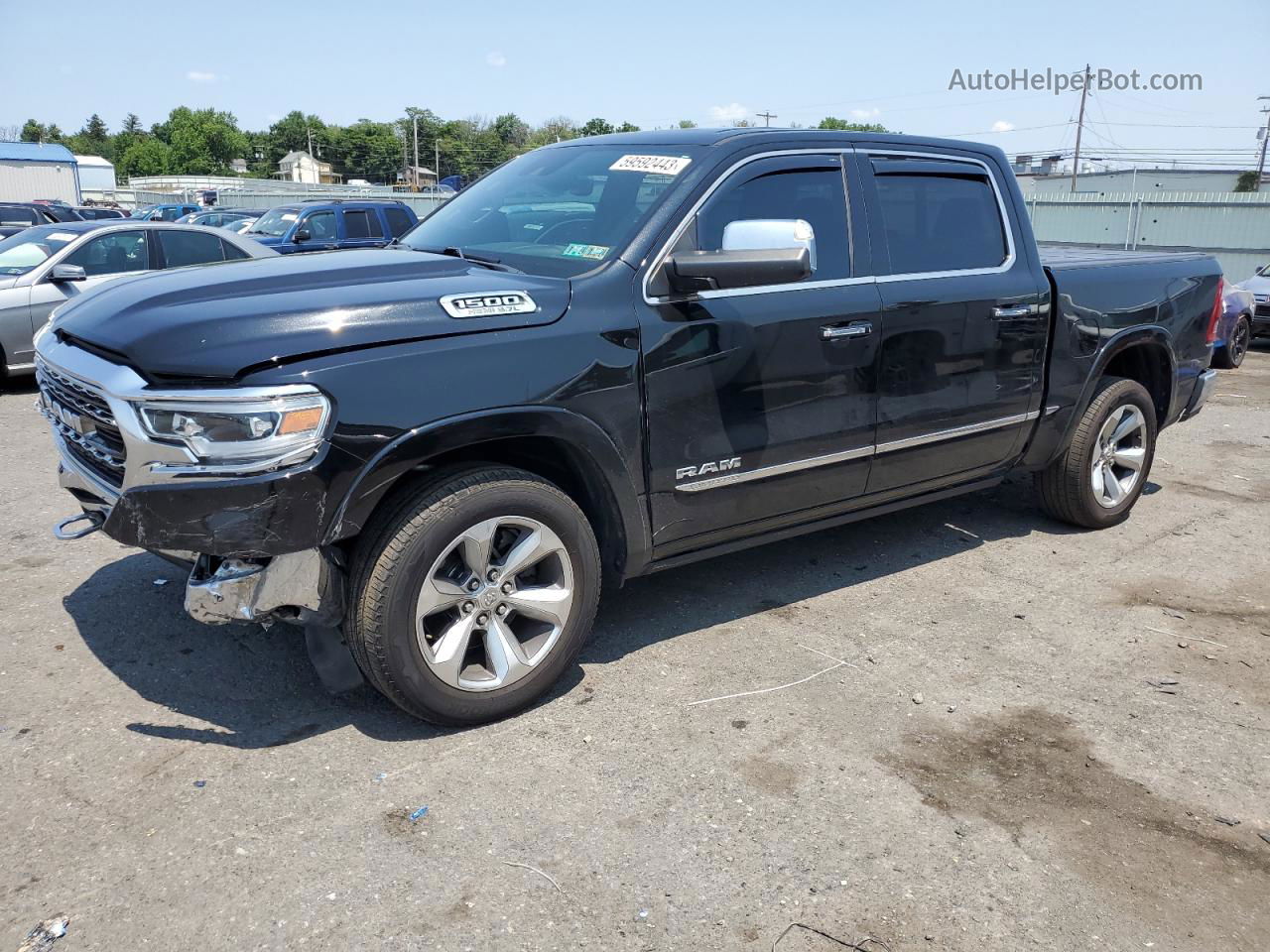 2019 Ram 1500 Limited Black vin: 1C6SRFHT2KN503610