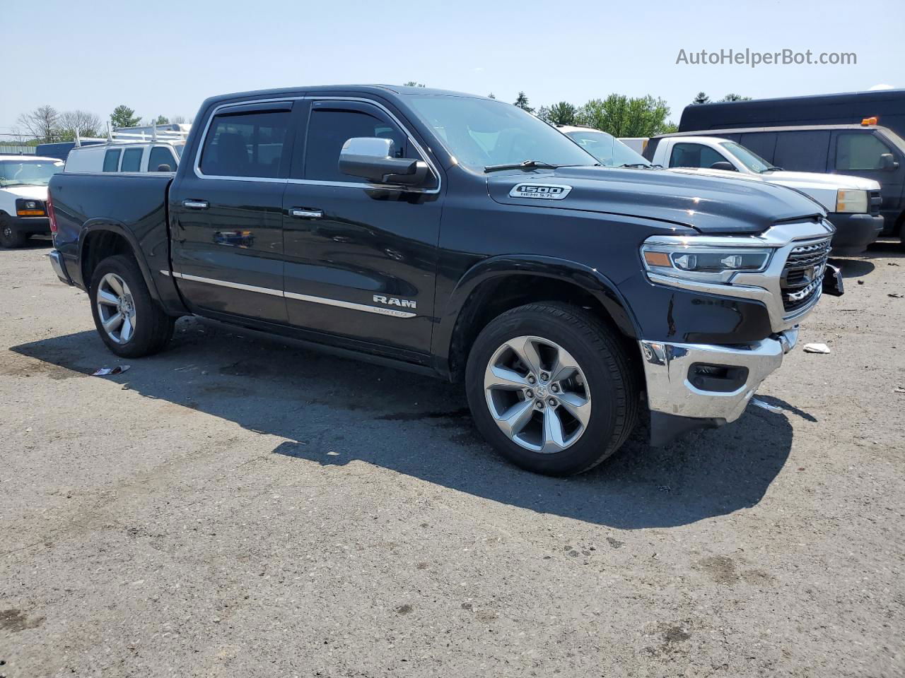 2019 Ram 1500 Limited Black vin: 1C6SRFHT2KN503610