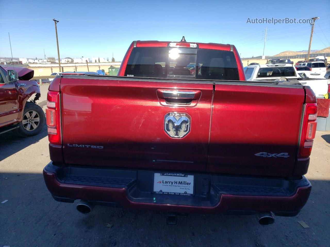 2020 Ram 1500 Limited Burgundy vin: 1C6SRFHT2LN358344