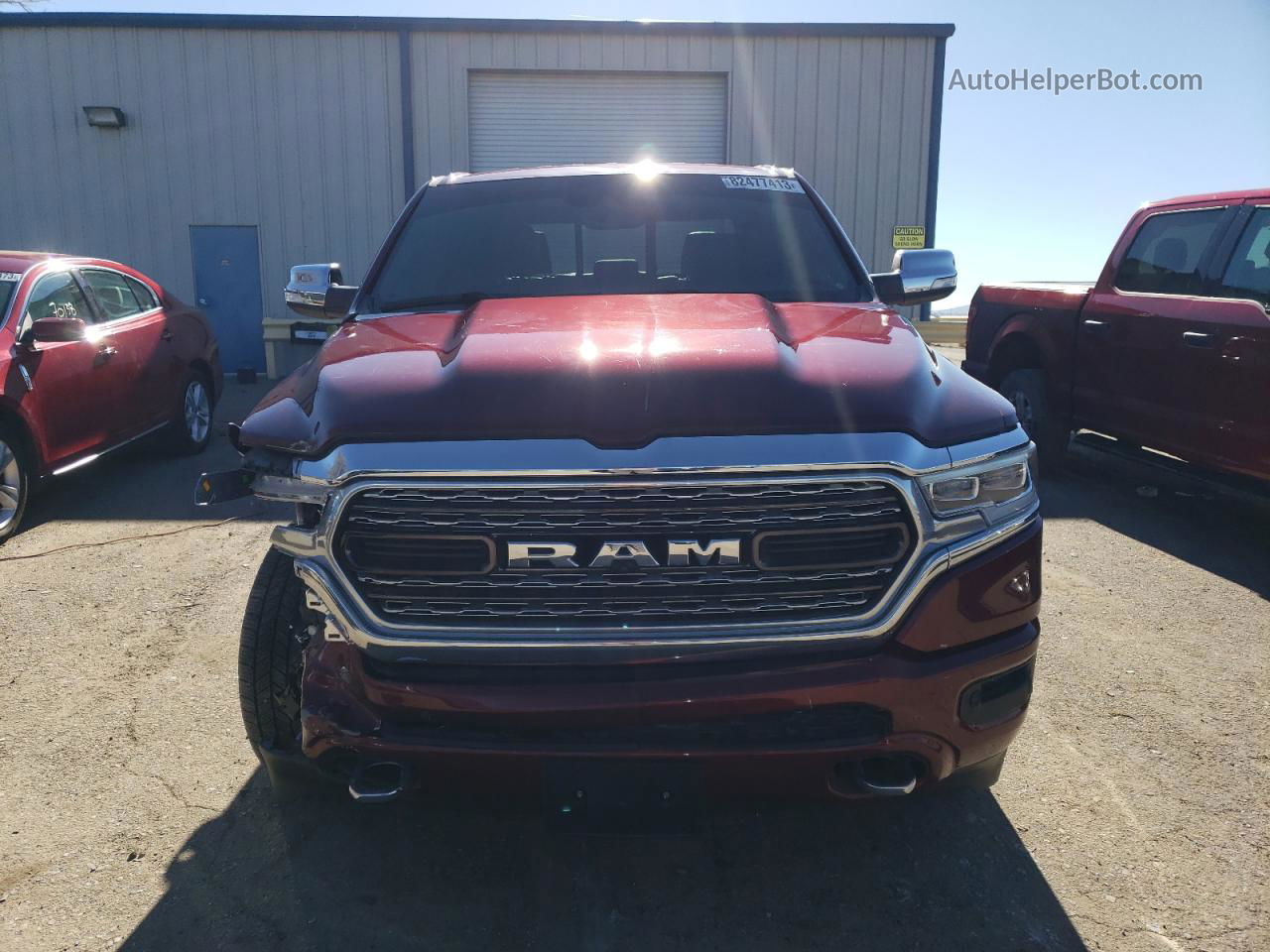 2020 Ram 1500 Limited Burgundy vin: 1C6SRFHT2LN358344