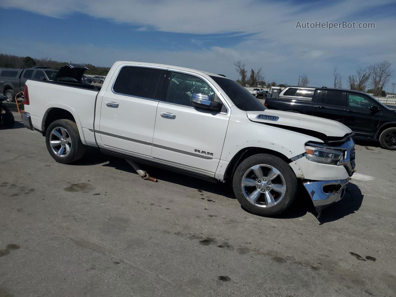 2022 Ram 1500 Limited White vin: 1C6SRFHT3NN167728