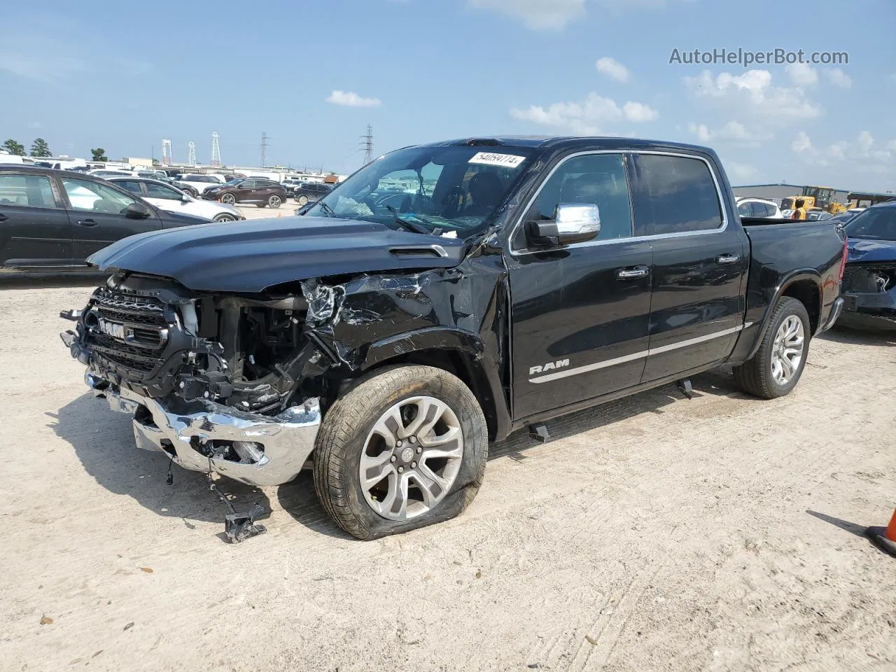 2022 Ram 1500 Limited Black vin: 1C6SRFHT3NN482464