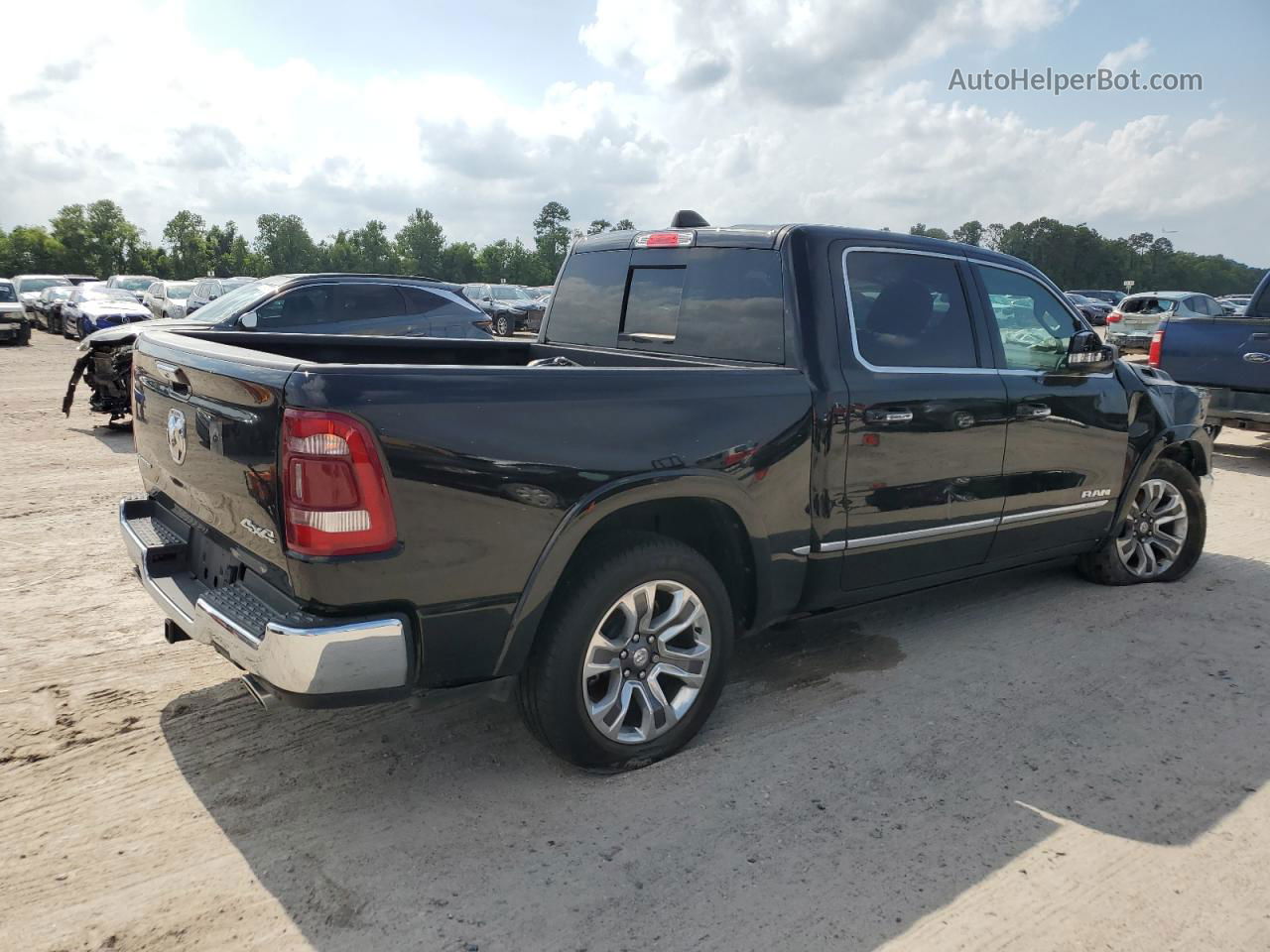 2022 Ram 1500 Limited Black vin: 1C6SRFHT3NN482464