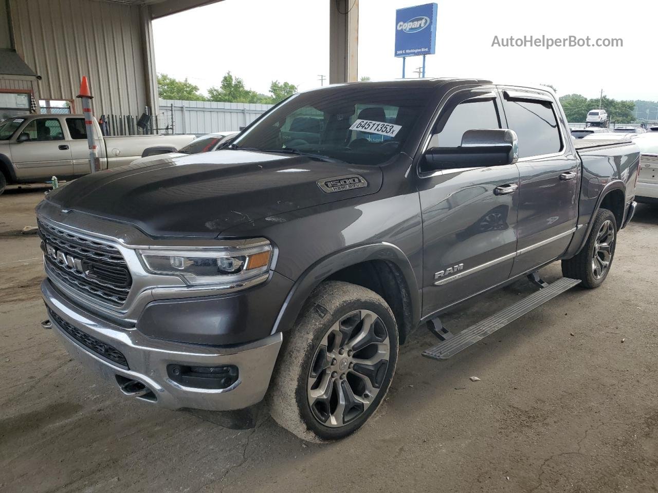 2019 Ram 1500 Limited Gray vin: 1C6SRFHT4KN558950