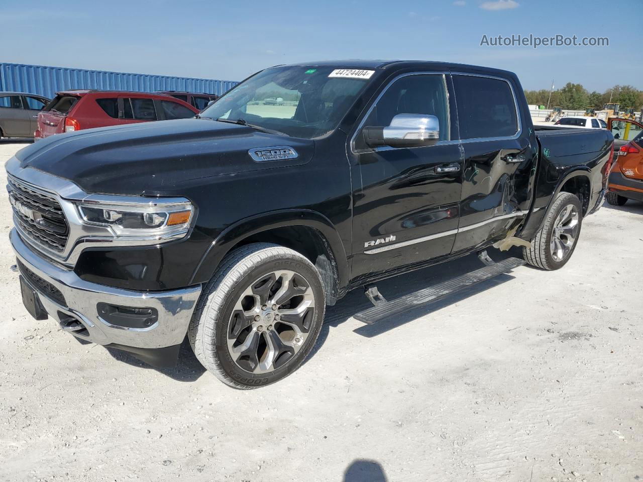 2019 Ram 1500 Limited Черный vin: 1C6SRFHT5KN626544