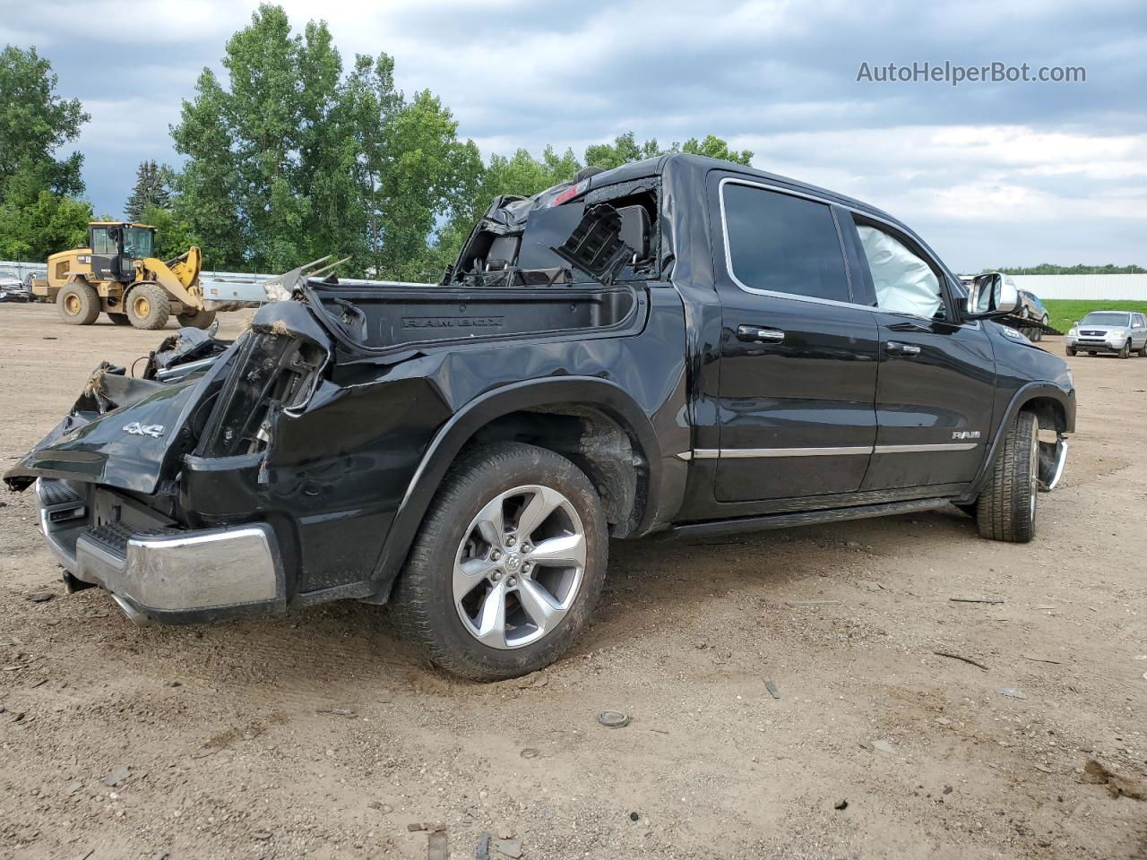 2019 Ram 1500 Limited Black vin: 1C6SRFHT5KN888130